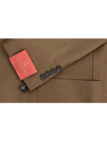 SUIT SARTORIA WOOL BROWN SUIT 2447