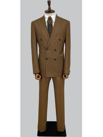SUIT SARTORIA WOOL BROWN SUIT 2447