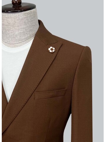 SUIT SARTORIA DARK BROWN JACKET 4369