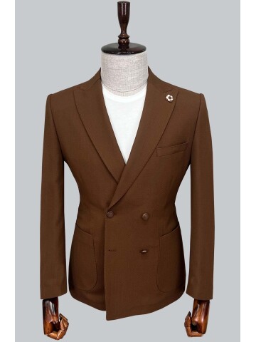 SUIT SARTORIA DARK BROWN JACKET 4369