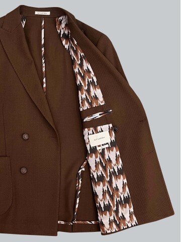 SUIT SARTORIA DARK BROWN JACKET 4369