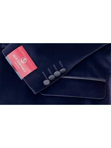 SUIT SARTORIA LACİVERT KADİFE DAMATLIK 5582