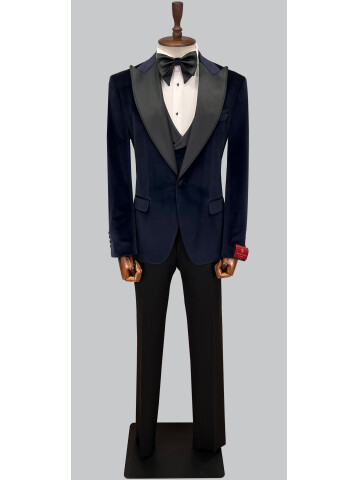 SUIT SARTORIA LACİVERT KADİFE DAMATLIK 5582