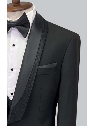 SUIT SARTORIA BLACK TUXEDO 5062