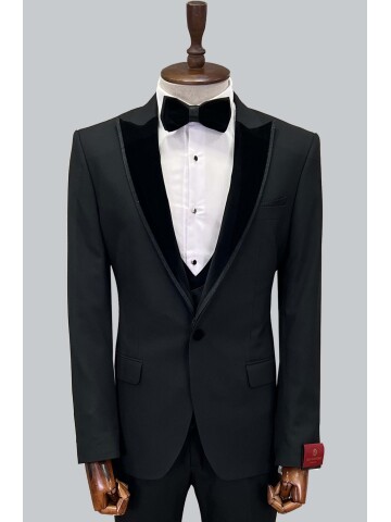 SUIT SARTORIA BLACK TUXEDO 5064