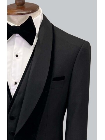 SUIT SARTORIA BLACK TUXEDO 5329