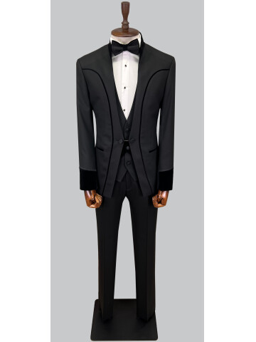 SUIT SARTORIA BLACK TUXEDO 5598