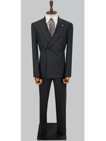 SUIT SARTORIA BLACK WOOL SUIT 2621