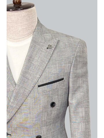 SUIT SARTORIA BLACK LINEN SUIT 2617