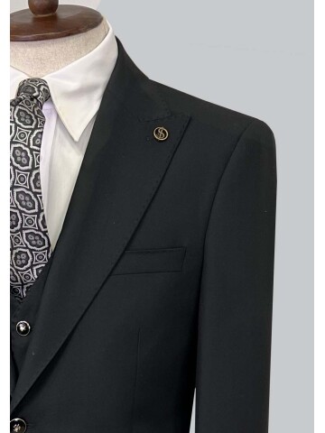 SUIT SARTORIA BLACK SUIT 2610