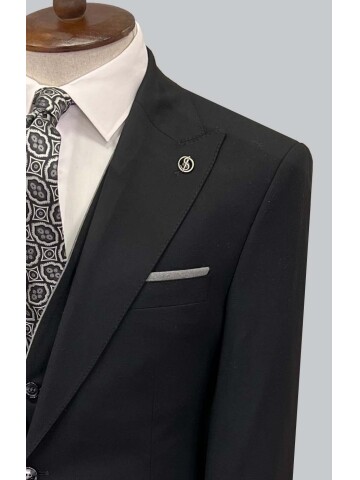 SUIT SARTORIA BLACK SUIT 2581