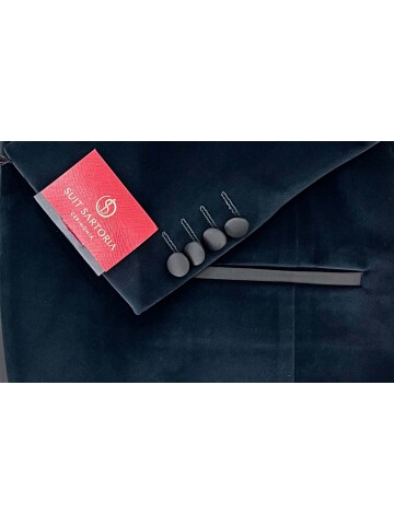 SUIT SARTORIA GREEN VELVET TUXEDO 5580