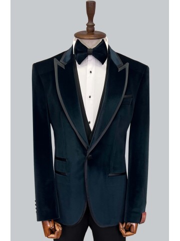 SUIT SARTORIA GREEN VELVET TUXEDO 5580