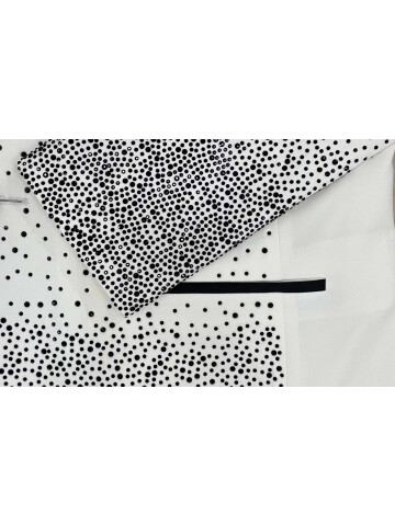 SUIT SARTORIA PEAK LAPEL WHITE TUXEDO 5699