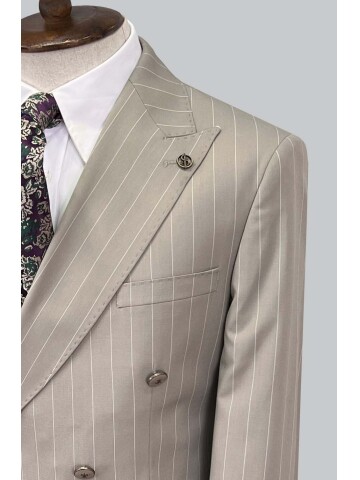 SUIT SARTORIA BEIGE DOUBLE BREASTED SUIT 2884