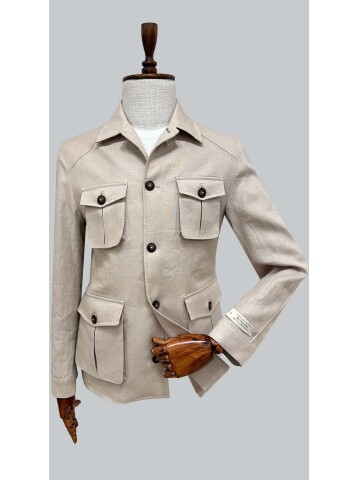 SUIT SARTORIA BEJ KETEN CEKET 4624