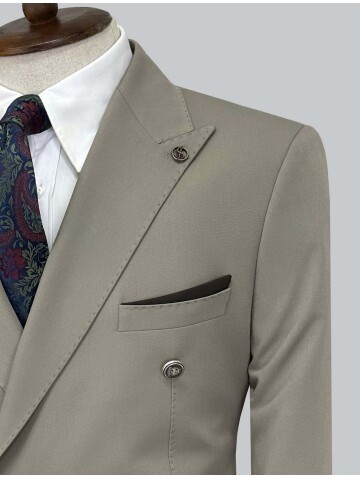 SUIT SARTORIA BEIGE COMBINED DOUBLE BREASTED SUIT 2001/22