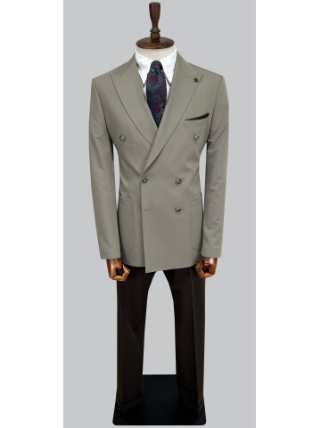 SUIT SARTORIA BEIGE COMBINED DOUBLE BREASTED SUIT 2001/22