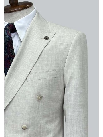 SUIT SARTORIA BEIGE DOUBLE BREASTED SUIT 2001/16