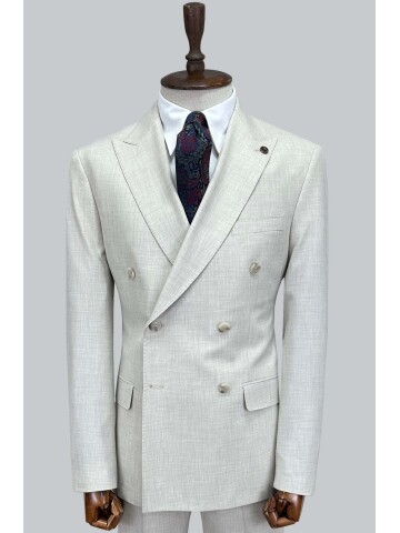 SUIT SARTORIA BEIGE DOUBLE BREASTED SUIT 2001/16