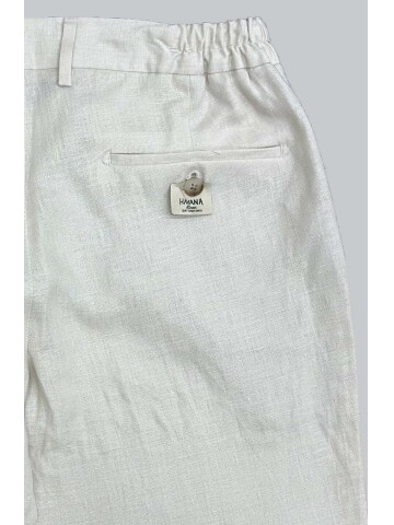 SUIT SARTORIA BEIGE LINEN TROUSERS 1154