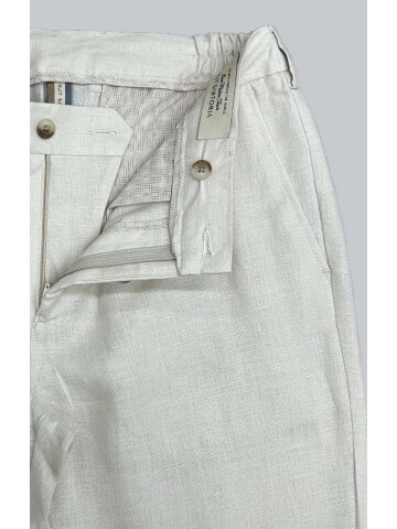 SUIT SARTORIA BEIGE LINEN TROUSERS 1154