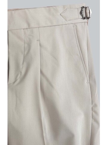 SUIT SARTORIA BEJ TEK PİLELİ PANTOLON 1125