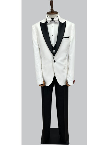 SUIT SARTORIA BIG SIZE WHITE TUXEDO 5539