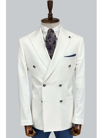 SUIT SARTORIA WHITE COMBINED DOUBLE BREASTED SUIT 2001/22