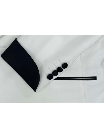 SUIT SARTORIA BEYAZ ŞAL YAKA DAMATLIK 5694