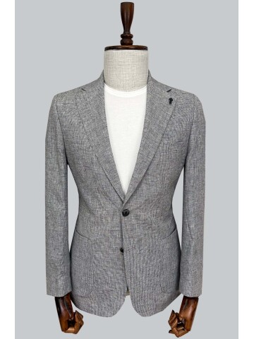 SUIT SARTORIA SİYAH KETEN CEKET 4620