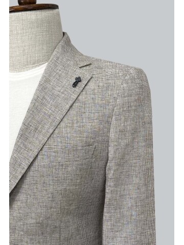 SUIT SARTORIA KAHVERENGİ KETEN CEKET 4620
