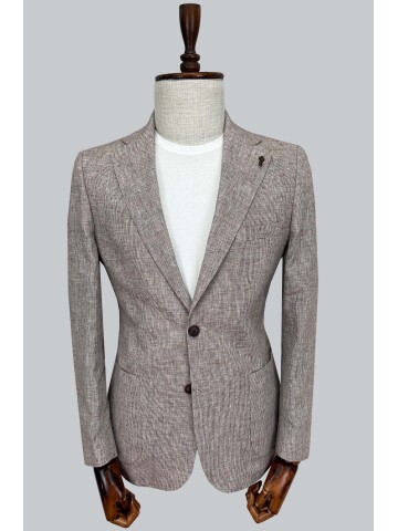 SUIT SARTORIA BURGUNDY LINEN JACKET 4620