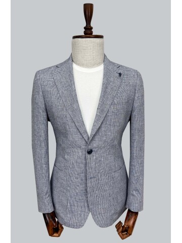 SUIT SARTORIA BLUE LINEN JACKET 4620