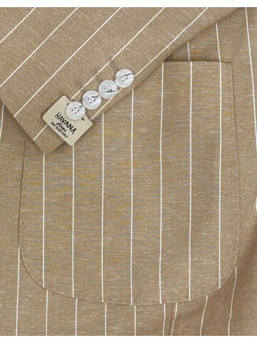 SUIT SARTORIA ÇİZGİLİ BEJ KETEN TAKIM 2001/24