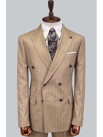 SUIT SARTORIA BROWN DOUBLE BREASTED SUIT 2894