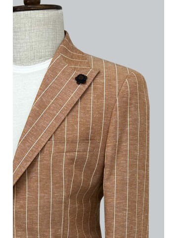 SUIT SARTORIA ÇİZGİLİ KETEN CEKET 4599