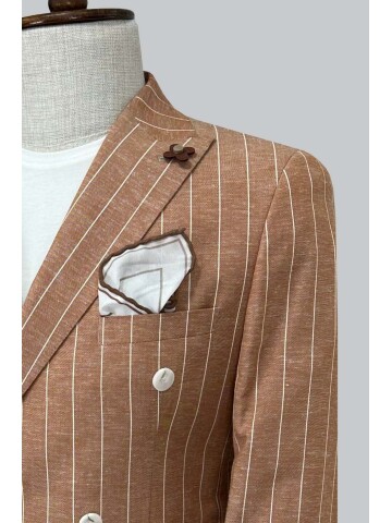 SUIT SARTORIA ÇİZGİLİ KETEN TAKIM 2001/24