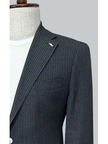 SUIT SARTORIA STRIPED BLACK SPORTS SUIT 2001/30