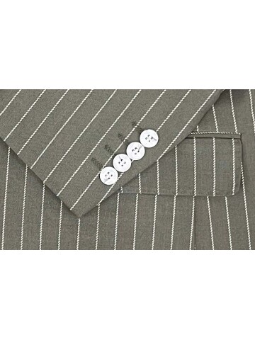 SUIT SARTORIA ÇİZGİLİ YEŞİL CEKET 4556