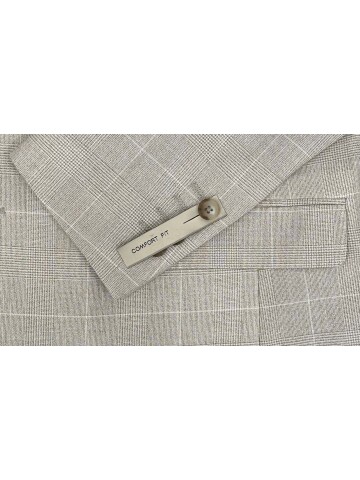 SUIT SARTORIA PLAID BEIGE JACKET 4611
