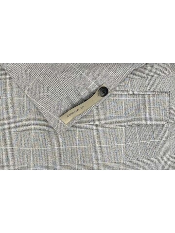 SUIT SARTORIA PLAID GRAY JACKET 4611