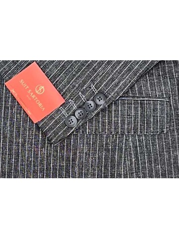 SUIT SARTORIA LINEN DARK GREY JACKET 4372