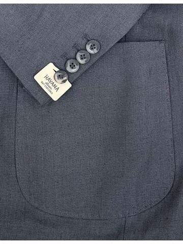 SUIT SARTORIA DARK GRAY LINEN SUIT 2584