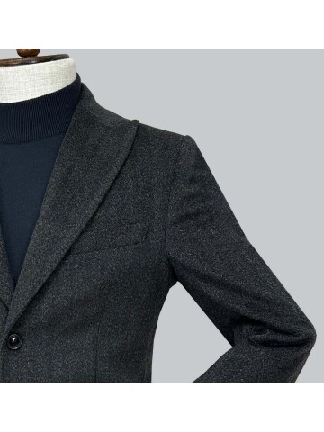 SUIT SARTORIA KOYU GRİ YÜNLÜ KABAN 8147