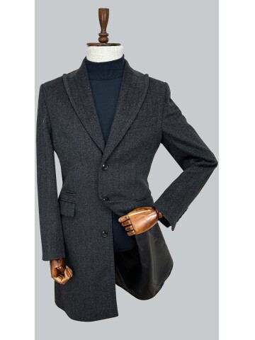 SUIT SARTORIA KOYU GRİ YÜNLÜ KABAN 8147