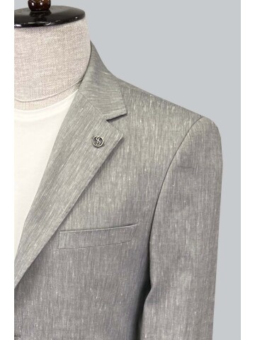 SUIT SARTORIA LINEN GREY JACKET 4372