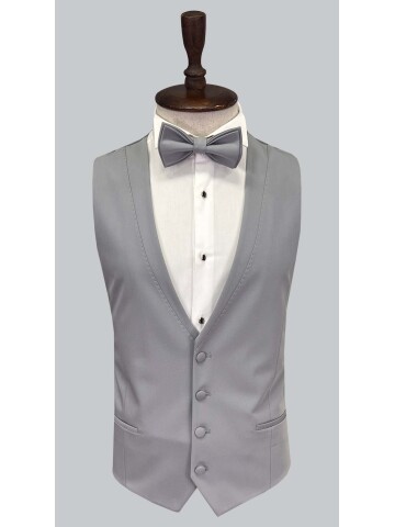 SUIT SARTORIA GREY REMOVABLE LAPEL TUXEDO 5641