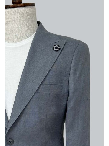 SUIT SARTORIA GRAY LINEN SUIT 2584
