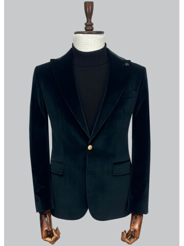 SUIT SARTORIA GREEN VELVET JACKET 4573